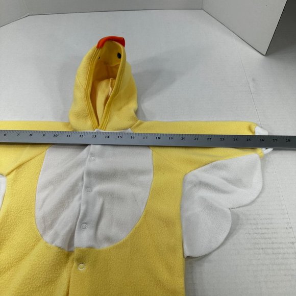 Simply Basics Baby Size 6-9 Month Duck One Piece Sleeper Yellow Preowned - Picture 9 of 15